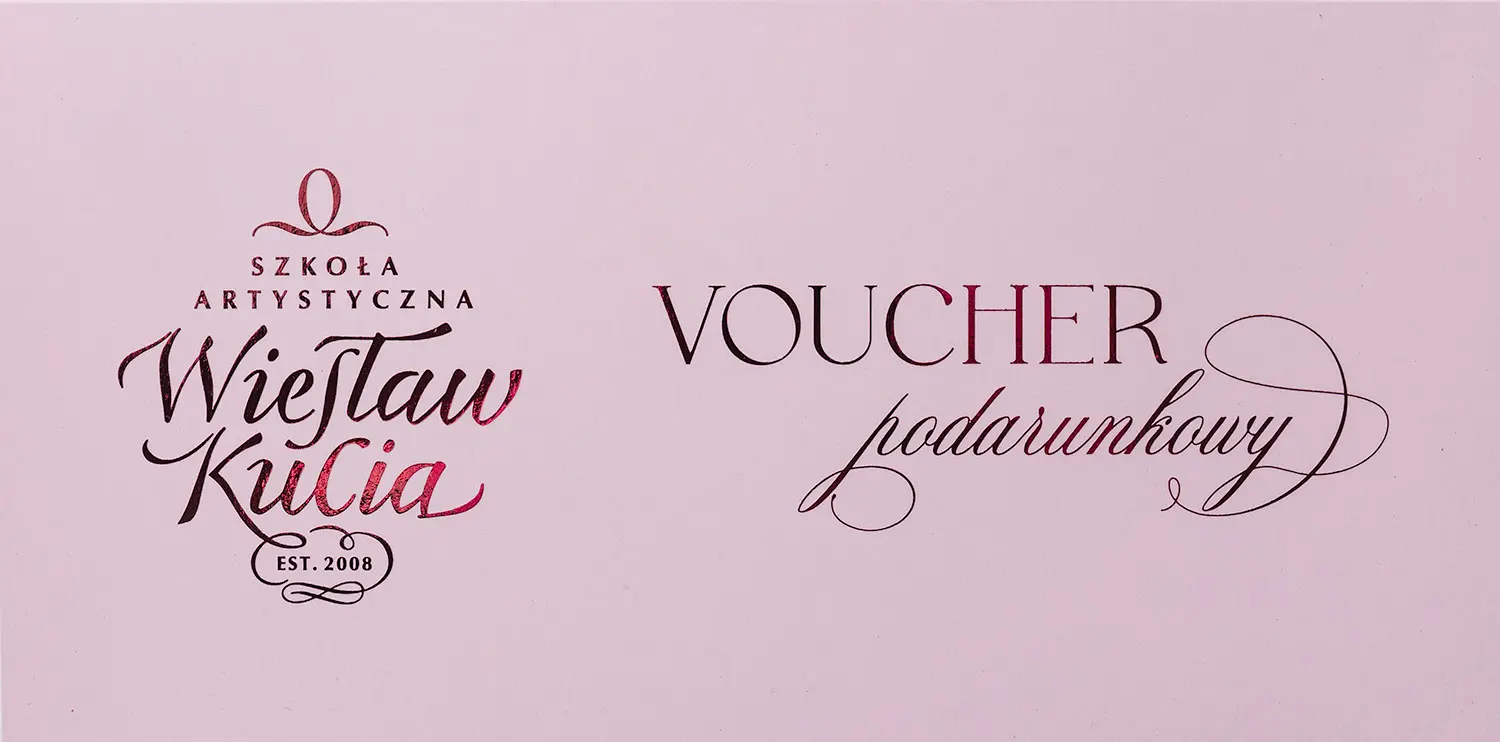 Czerwony voucher na szkolenie w Szkole Artystycznej Wiesław Kucia
